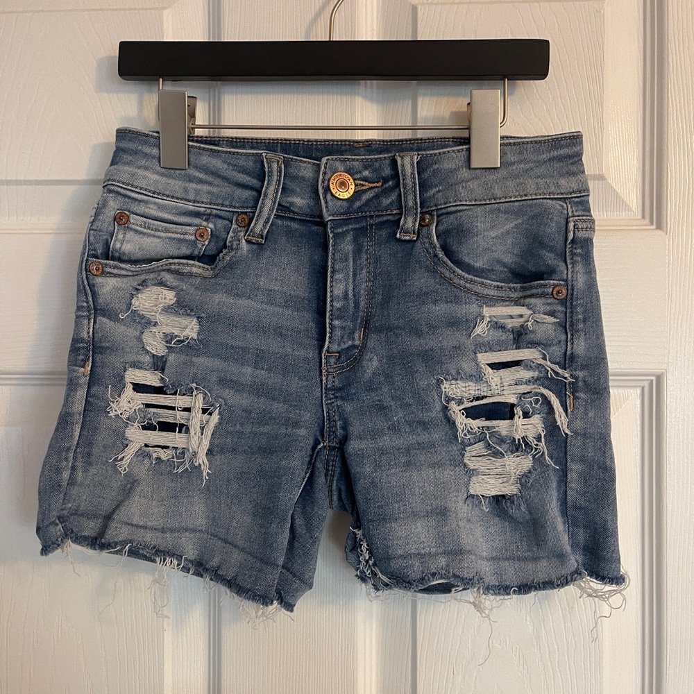 AE next level stretch denim shorts
